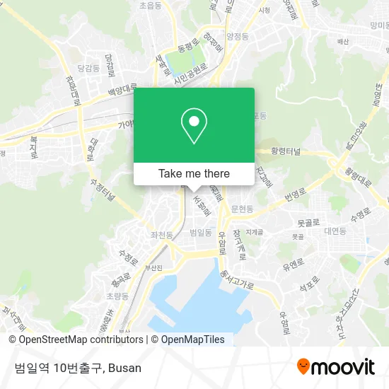 범일역 10번출구 map
