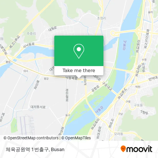 체육공원역 1번출구 map