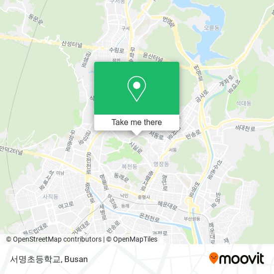 서명초등학교 map