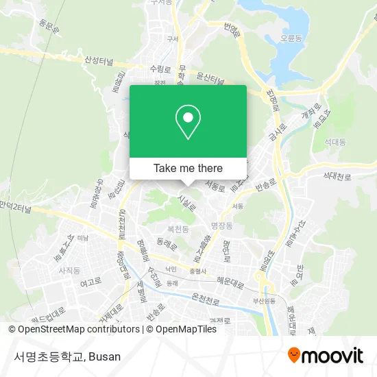 서명초등학교 map