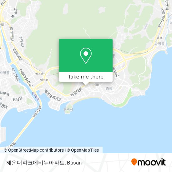 해운대파크에비뉴아파트 map