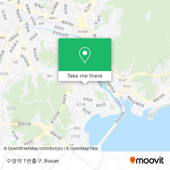 수영역 1번출구 map