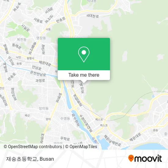 재송초등학교 map