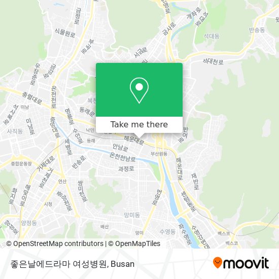 좋은날에드라마 여성병원 map