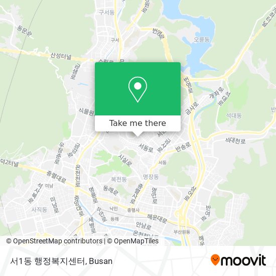 서1동 행정복지센터 map