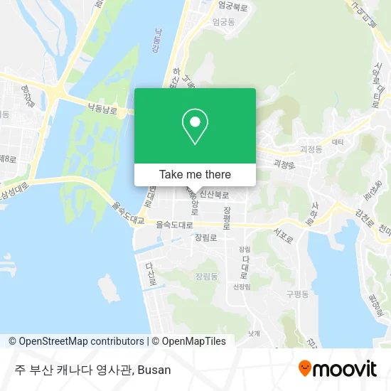 주 부산 캐나다 영사관 map
