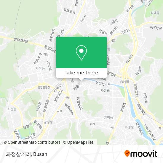 과정삼거리 map