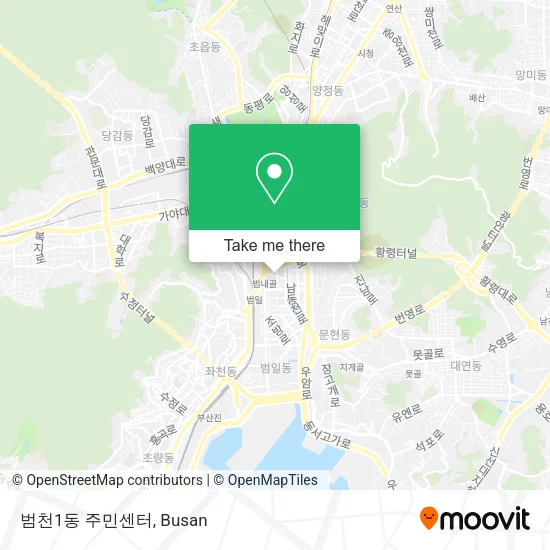 범천1동 주민센터 map