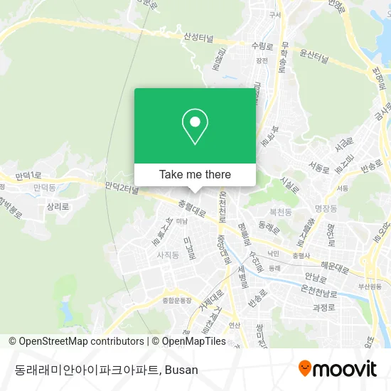 동래래미안아이파크아파트 map
