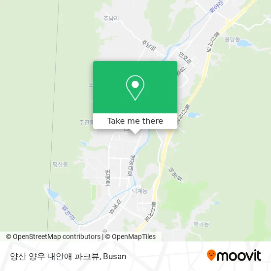 양산 양우 내안애 파크뷰 map