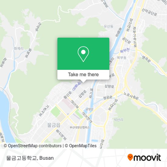 물금고등학교 map