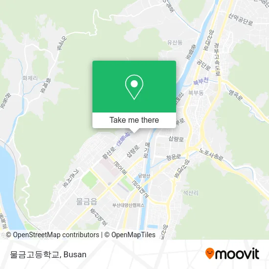 물금고등학교 map