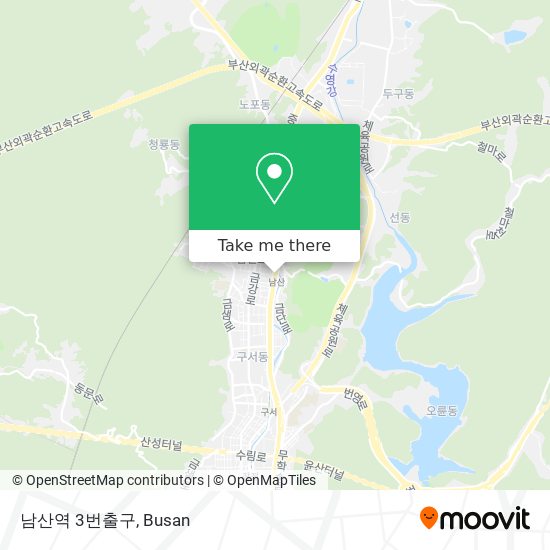 남산역 3번출구 map