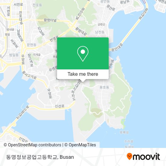 동명정보공업고등학교 map