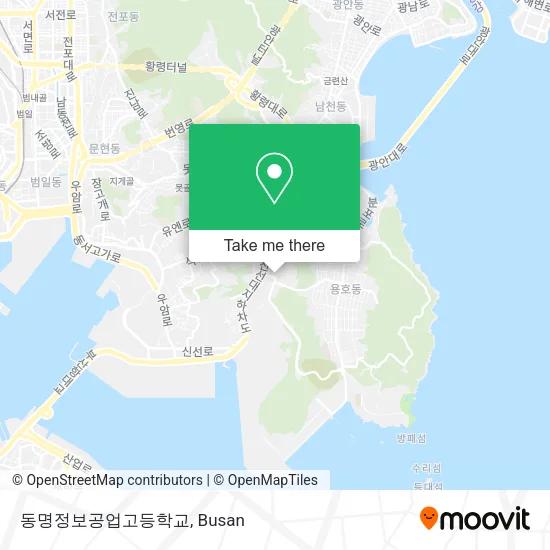 동명정보공업고등학교 map