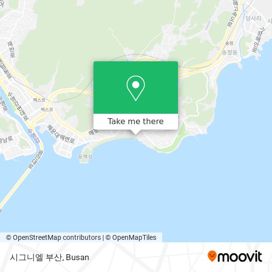 시그니엘 부산 map