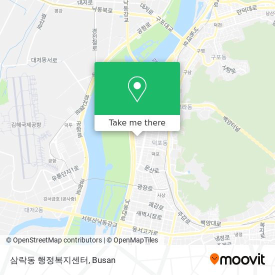 삼락동 행정복지센터 map