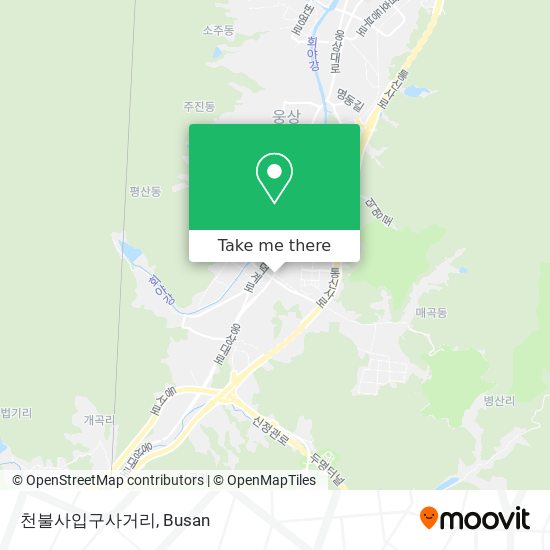 천불사입구사거리 map