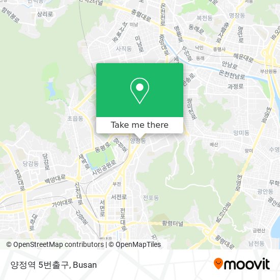 양정역 5번출구 map