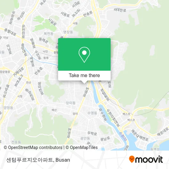 센텀푸르지오아파트 map