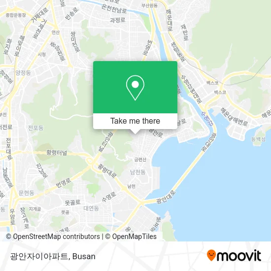 광안자이아파트 map