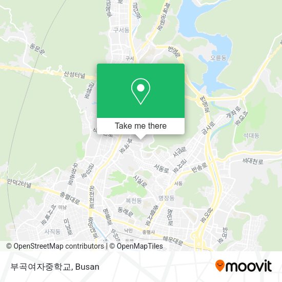 부곡여자중학교 map