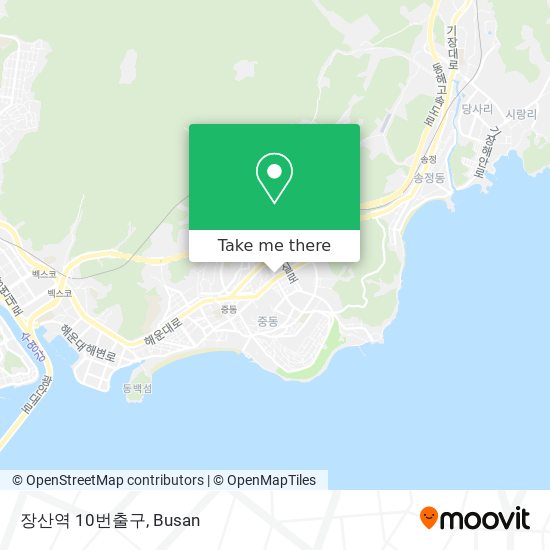 장산역 10번출구 map