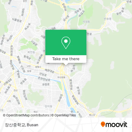 장산중학교 map