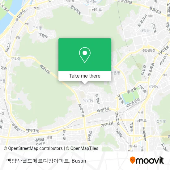 백양산월드메르디앙아파트 map