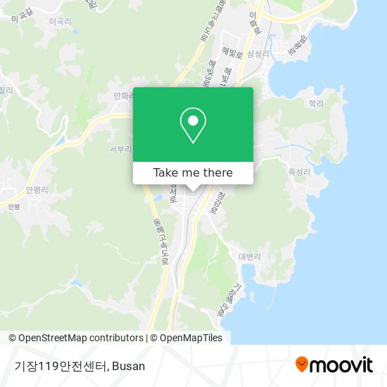 기장119안전센터 map