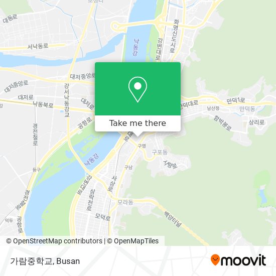 가람중학교 map