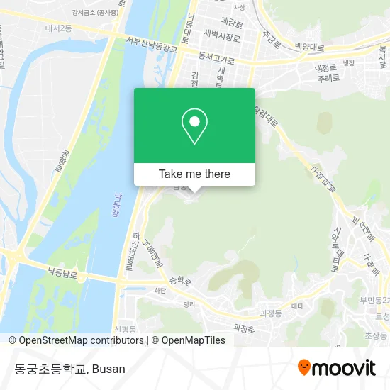 동궁초등학교 map