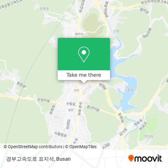 경부고속도로 표지석 map