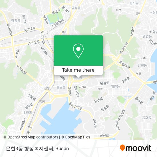 문현3동 행정복지센터 map