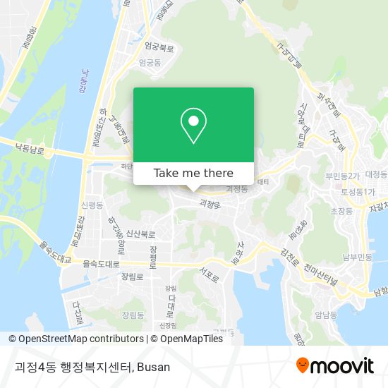 괴정4동 행정복지센터 map