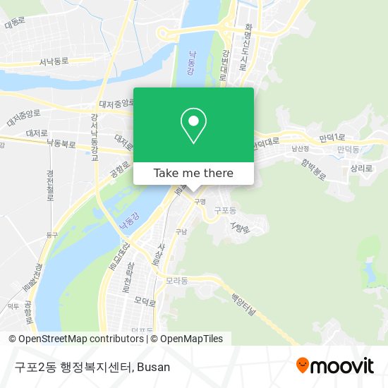 구포2동 행정복지센터 map