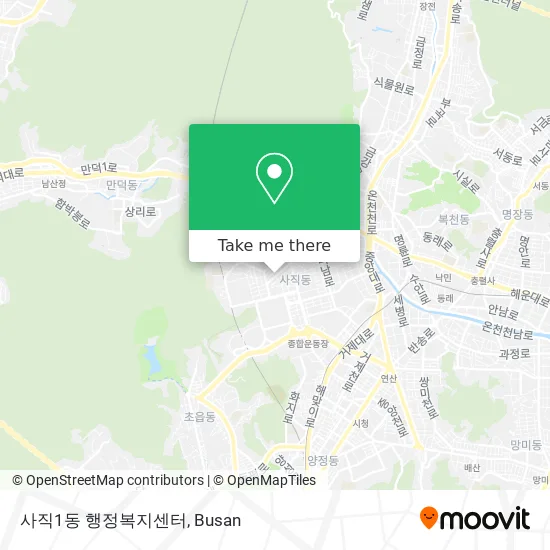 사직1동 행정복지센터 map