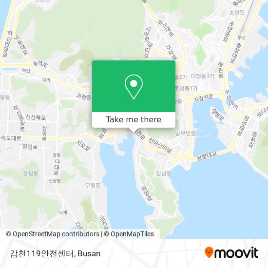 감천119안전센터 map