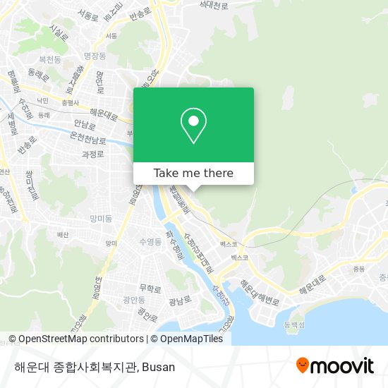 해운대 종합사회복지관 map