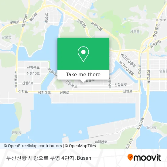 부산신항 사랑으로 부영 4단지 map