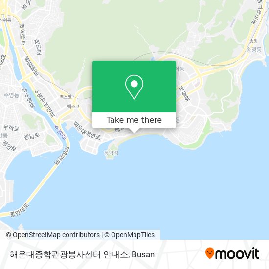 해운대종합관광봉사센터 안내소 map
