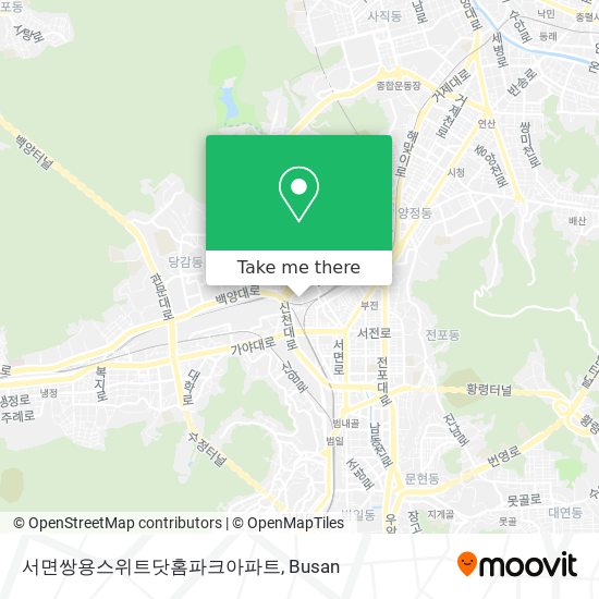 서면쌍용스위트닷홈파크아파트 map