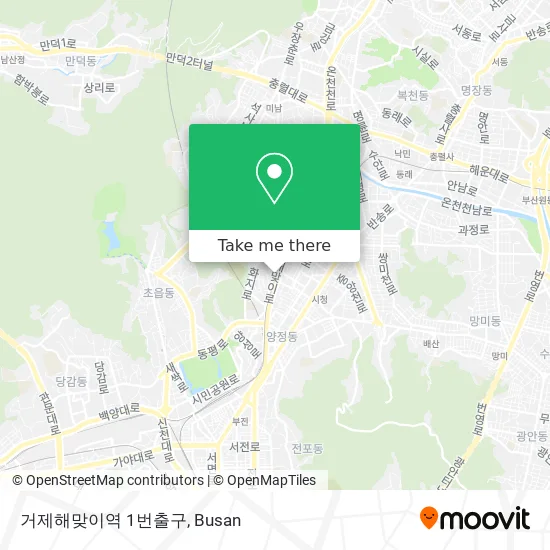 거제해맞이역 1번출구 map