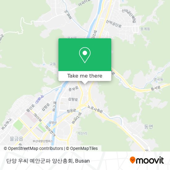 단양 우씨 예안군파 양산총회 map