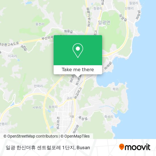 일광 한신더휴 센트럴포레 1단지 map