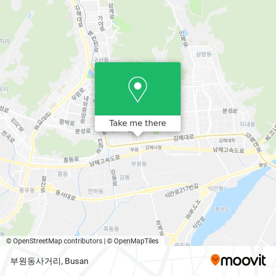 How to get to 부원동사거리 in Busan by Light Rail, Metro or Bus?