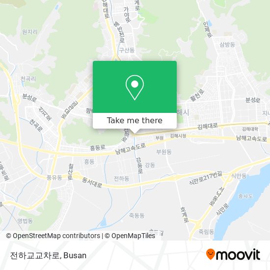 전하교교차로 map