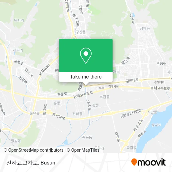 전하교교차로 map
