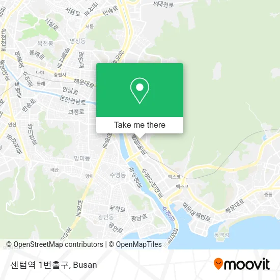 센텀역 1번출구 map
