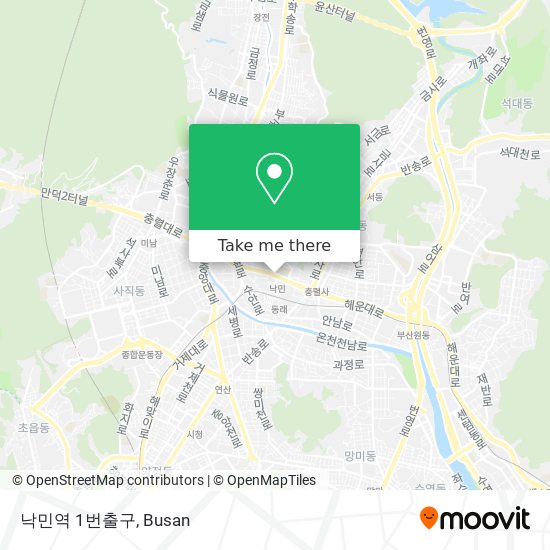 낙민역 1번출구 map
